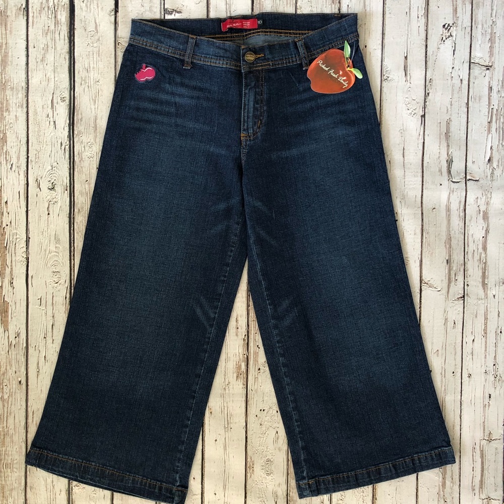 APPLE BOTTOMS Denim Wide Leg Gaucho Capri Jeans